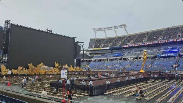Camping World Stadium, section: 107, row: D, seat: 3