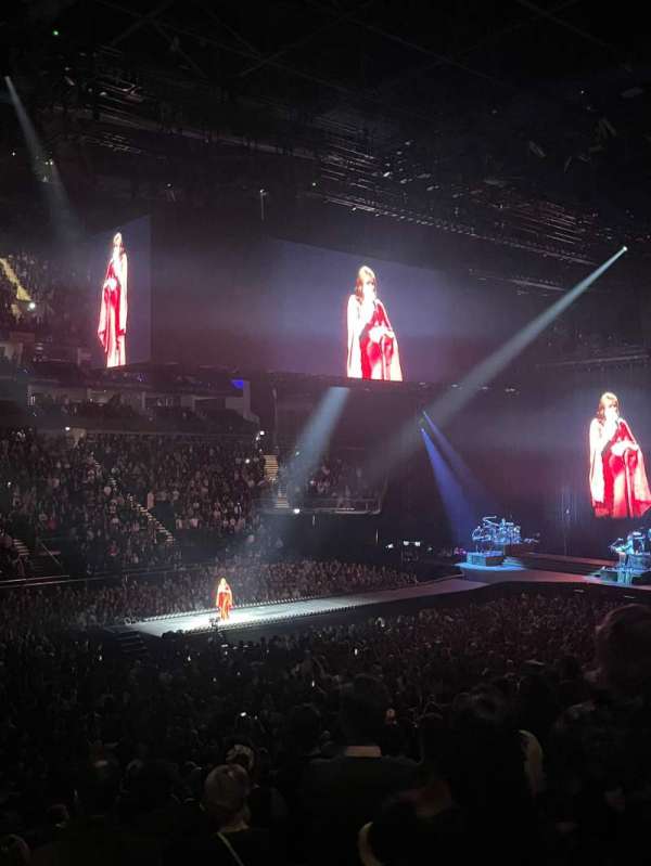 The O2, London, section: 110, row: V, seat: 318