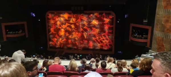 Minskoff Theatre, section: Mezzanine, row: G, seat: 139