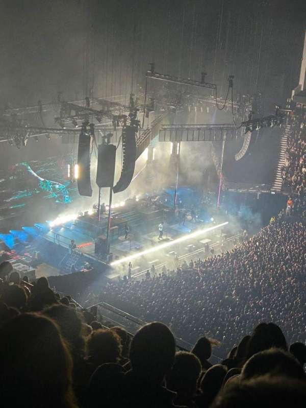 The O2, London, section: 405, row: T, seat: 555