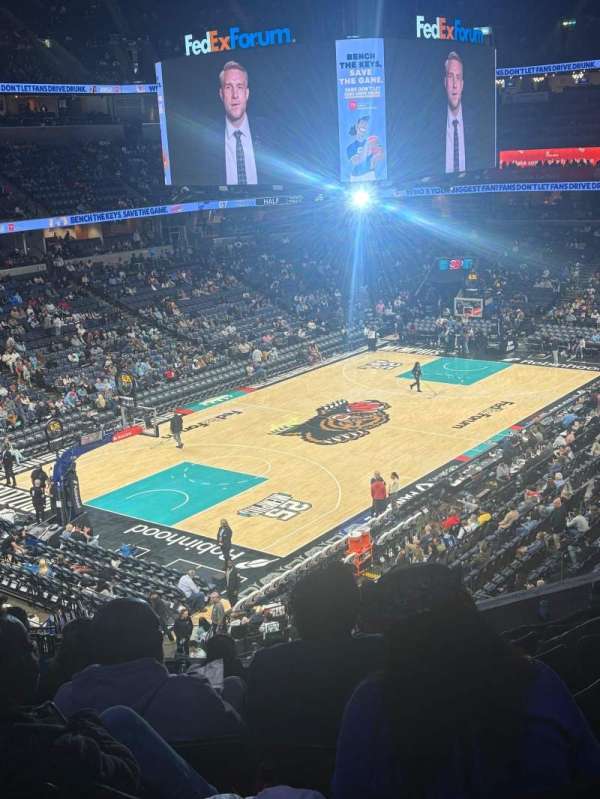 FedEx Forum, section: 103A, row: HH, seat: 11