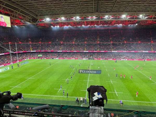 Principality Stadium, section: U30, row: 4, seat: 20