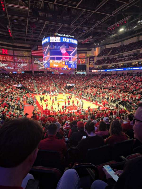Pinnacle Bank Arena, section: 113, row: 24, seat: 12