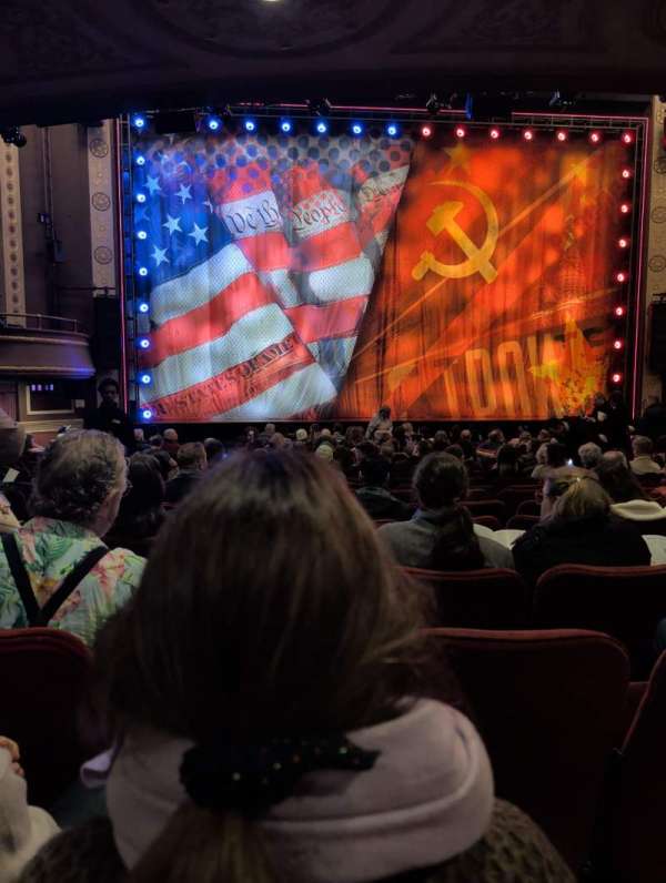 Imperial Theatre, section: Orchestra C, row: P, seat: 102