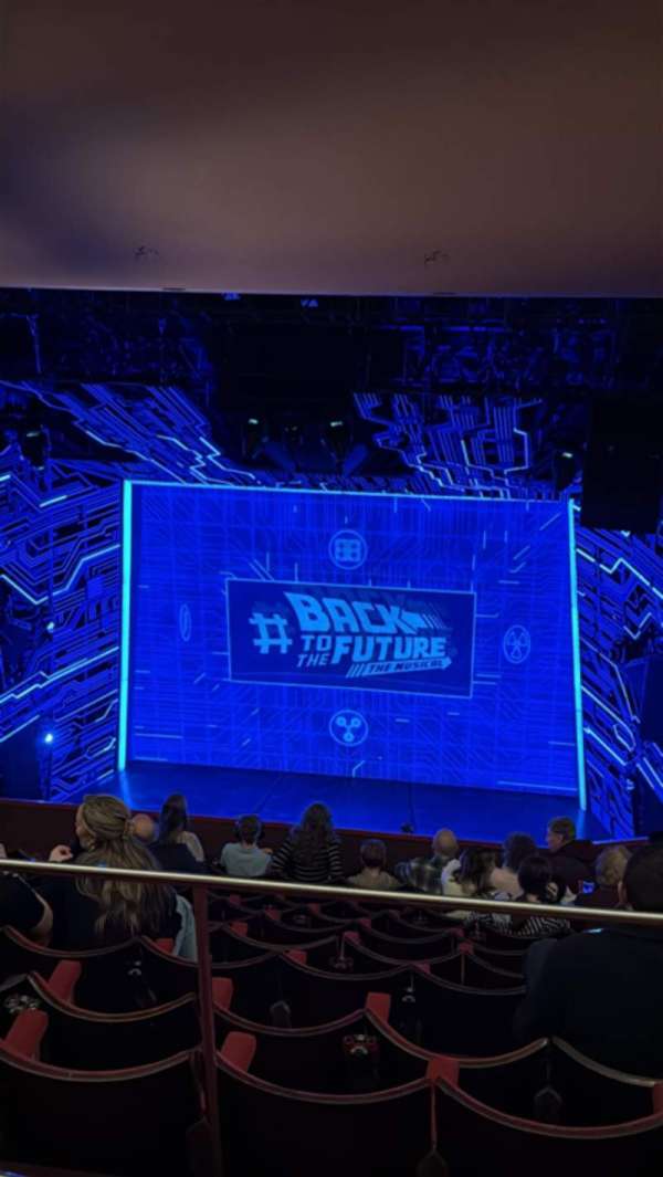 Adelphi Theatre, section: Upper Circle, row: L, seat: 12