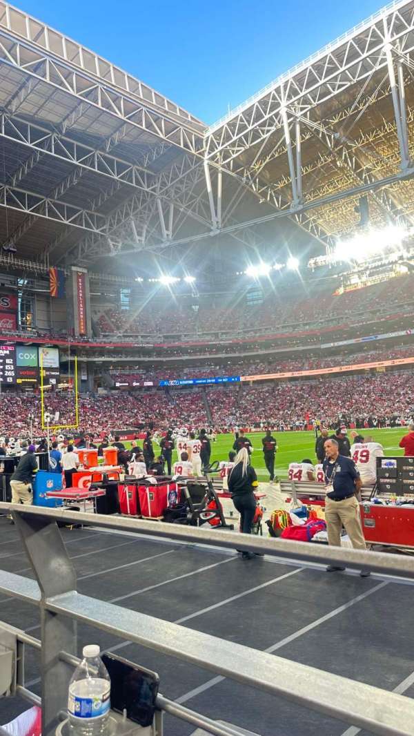 State Farm Stadium, section: 107, row: 1, seat: 11-12