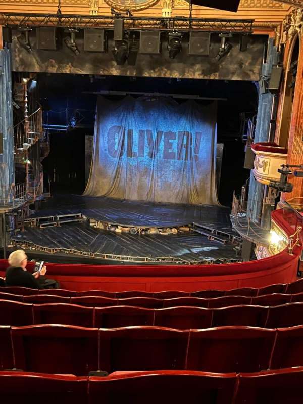Gielgud Theatre, section: Dress Circle, row: G, seat: 13