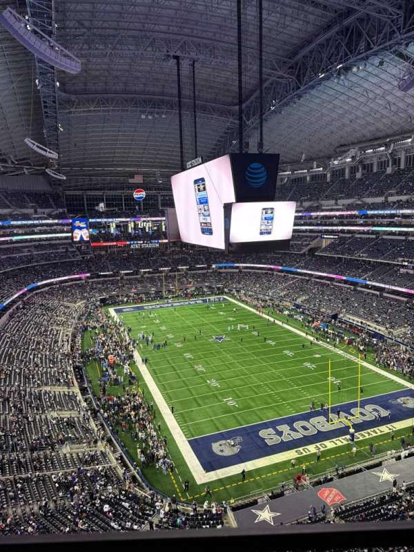 AT&T Stadium, section: 401, row: 1, seat: 8