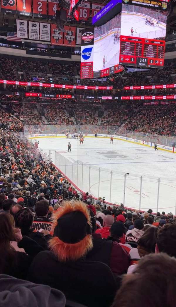 Xfinity Mobile Arena, section: 105, row: 21, seat: 9