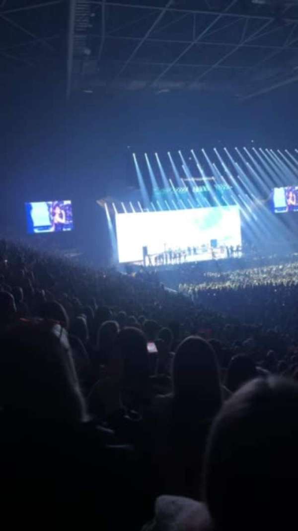 The O2, London, section: 104, row: W, seat: 34