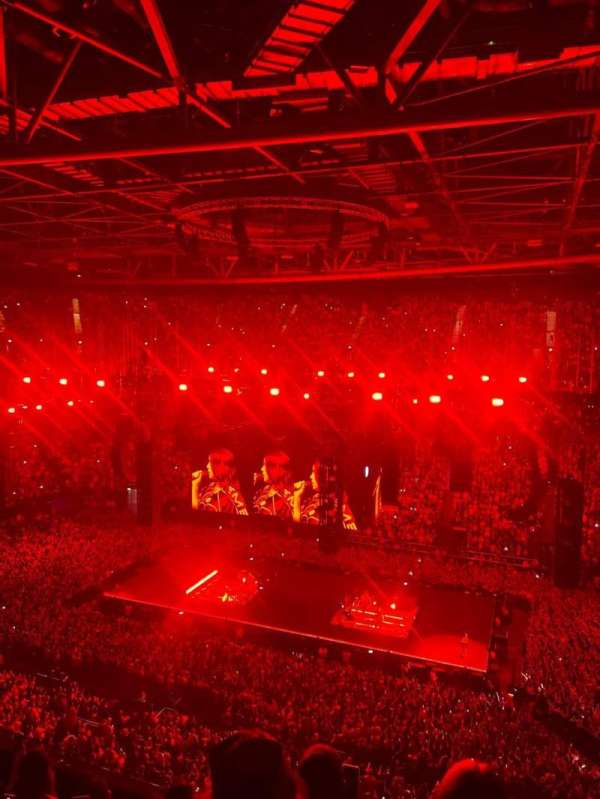 The O2, London, section: 421, row: C, seat: 400