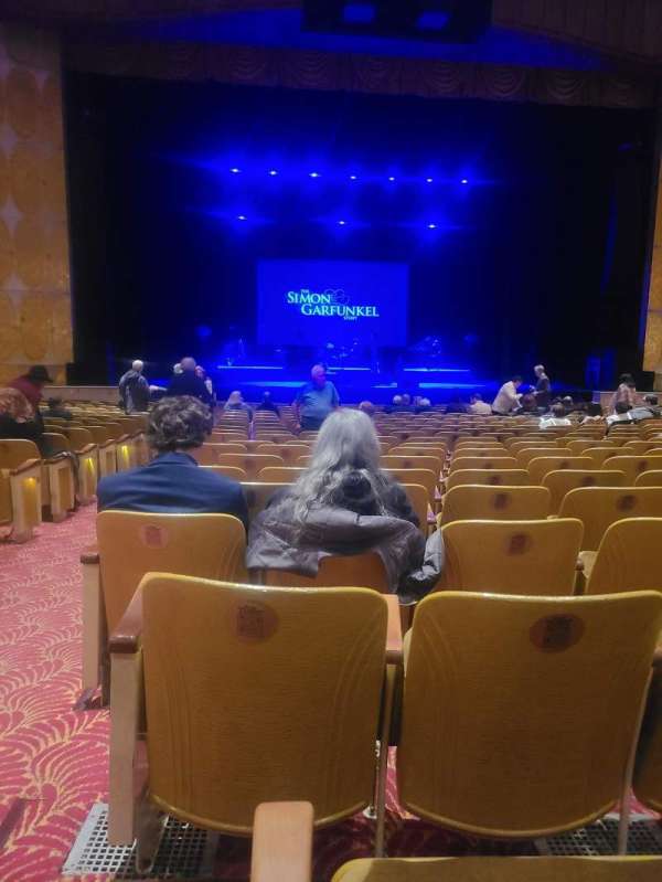 Fisher Theatre, section: Main Floor C, row: S, seat: 112