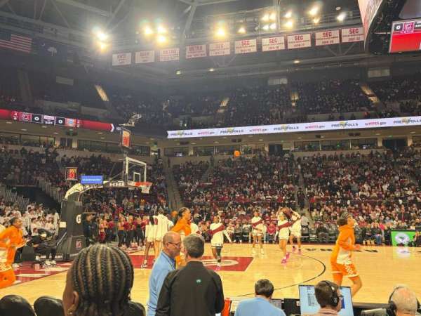 Colonial Life Arena, section: 106, row: 1, seat: 2