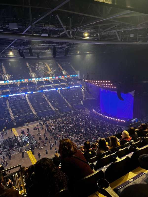 The O2, London, section: 418, row: L, seat: 881