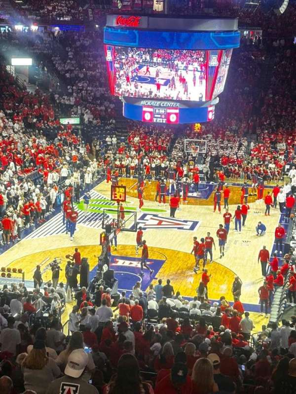 McKale Center, section: UP 107, row: 38, seat: 6