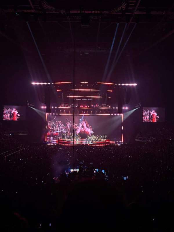 The O2, London, section: 107, row: V, seat: 205