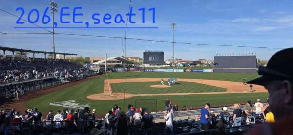 Peoria Sports Complex, section: 206, row: ee, seat: 11