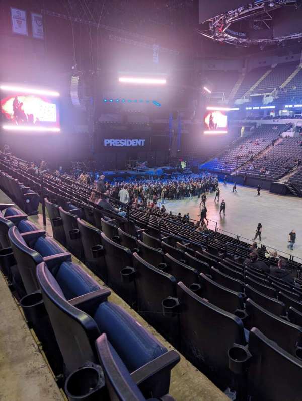 Target Center, section: 109, row: V, seat: 6