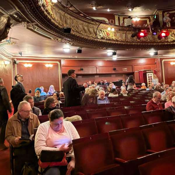 Apollo Theatre, section: Stalls Box A, row: T, seat: 9