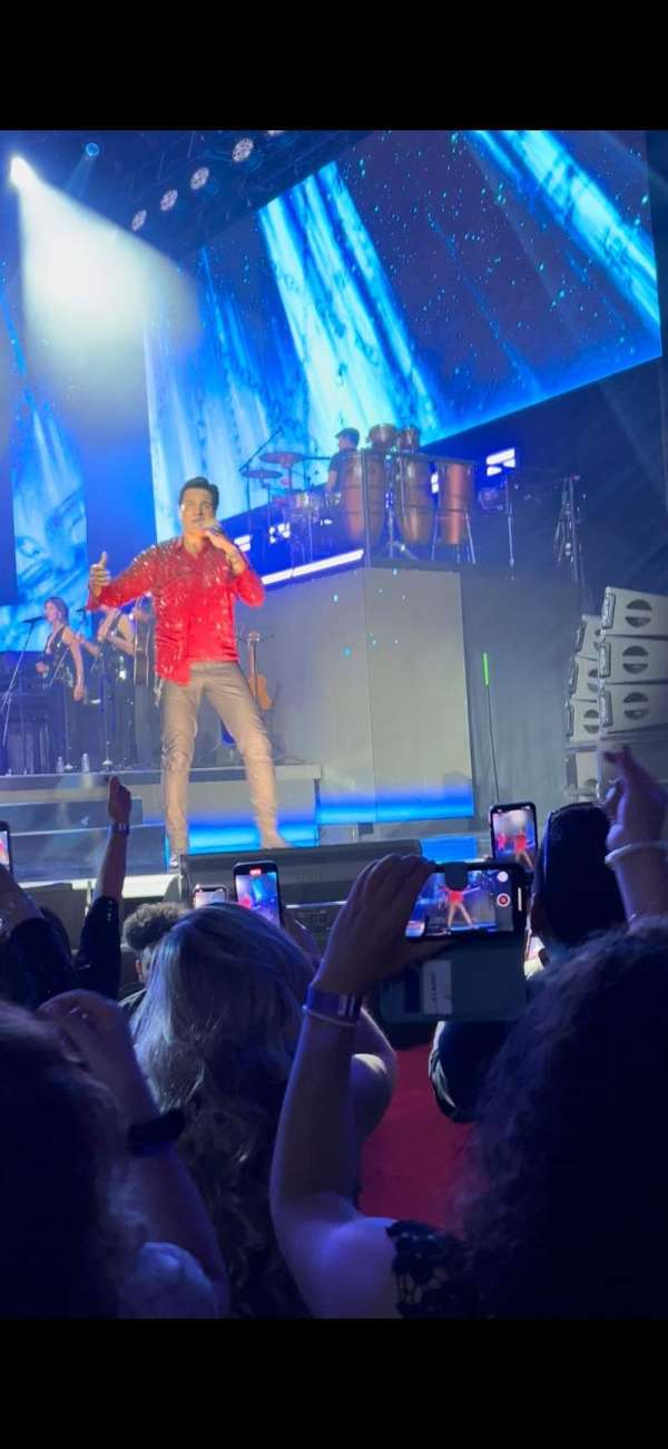 SAP Center, section: Floor 1, row: 4, seat: 9