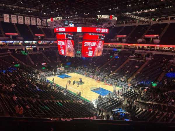 Target Center, section: 206, row: X, seat: 5