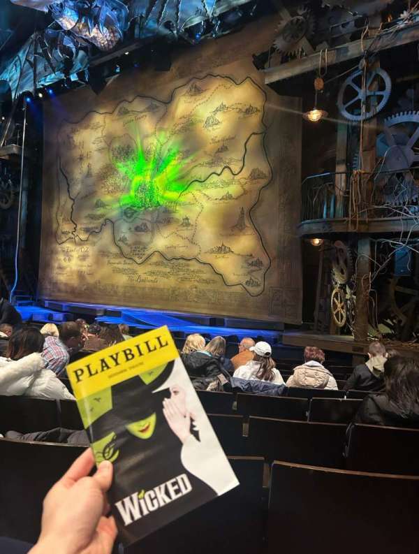 Gershwin Theatre, section: Orchestra R, row: F, seat: 16
