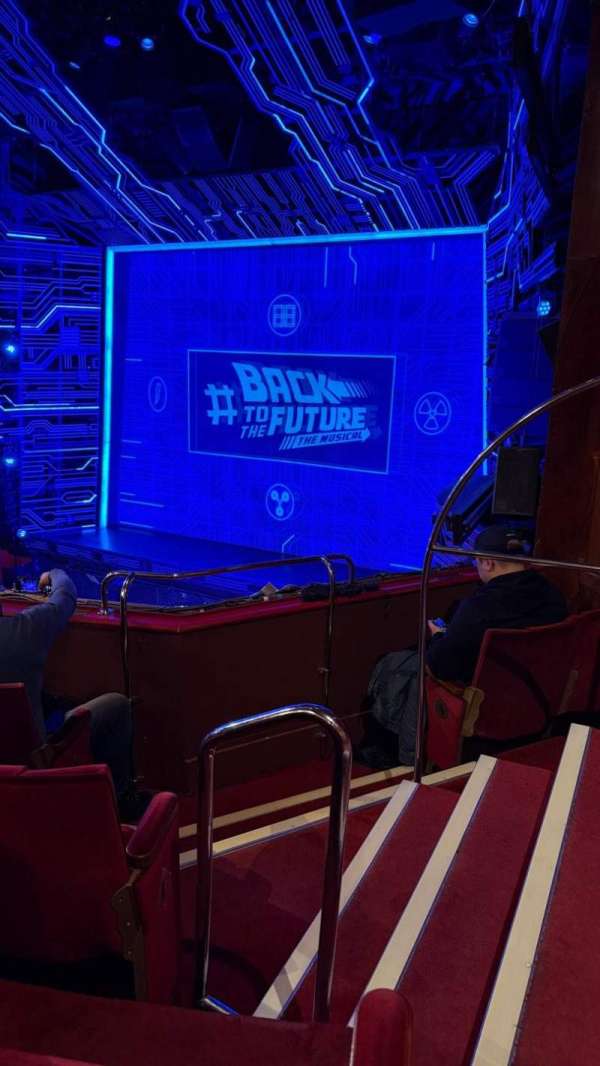 Adelphi Theatre, section: Dress Circle, row: D, seat: 4