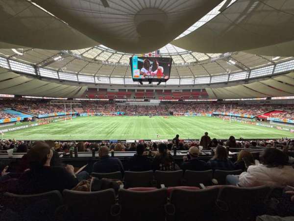 BC Place, section: 341, row: D, seat: 107