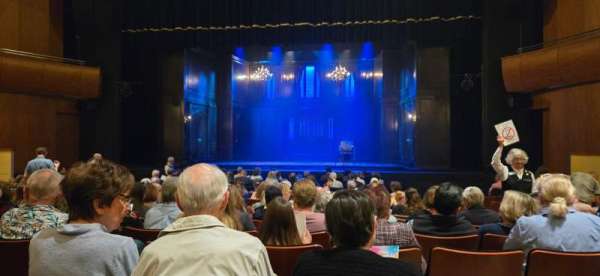 Harris Center, section: Orchestra, row: Q, seat: 101