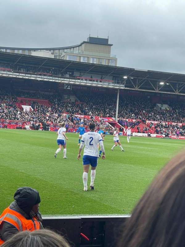 City Ground, section: T, row: 1, seat: 170
