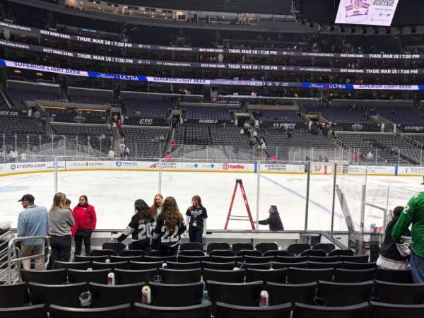 Crypto.com Arena, section: 102, row: 10, seat: 16