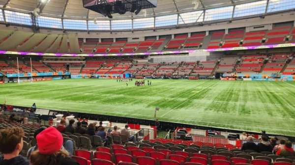 BC Place, section: 238, row: O, seat: 7