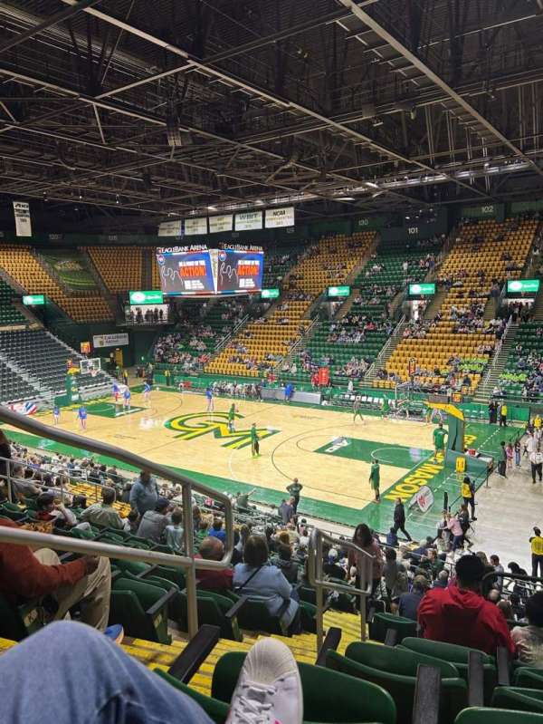 EagleBank Arena, section: 113, row: M, seat: 7