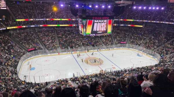 T-Mobile Arena, section: 203, row: L, seat: 9