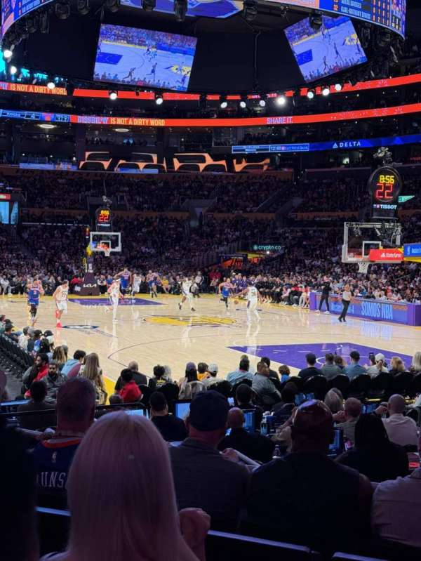 Crypto.com Arena, section: 108, row: 7, seat: 3