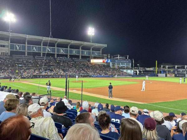 George M. Steinbrenner Field, section: 104, row: HH, seat: 6