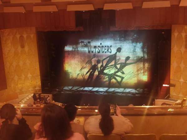 Fisher Theatre, section: Balcony RC, row: N, seat: 124