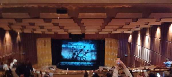 Fisher Theatre, section: Balcony R, row: S, seat: 118