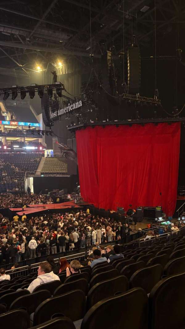 The O2, London, section: 112, row: Q, seat: 365