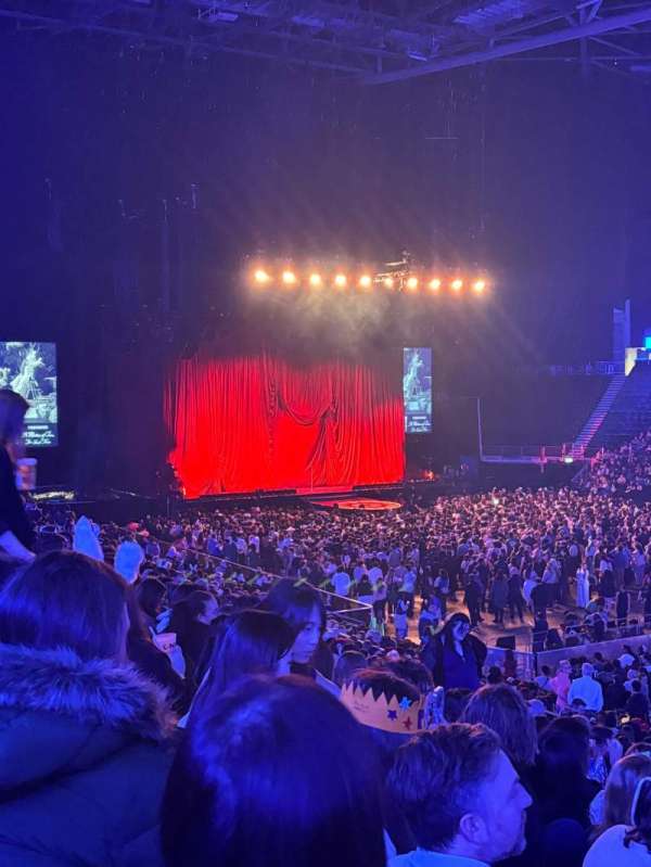 The O2, London, section: 103, row: W, seat: 118