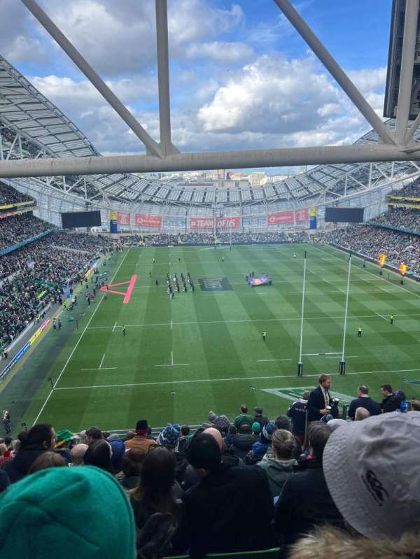 Aviva stadium, section: 516, row: Q, seat: 22