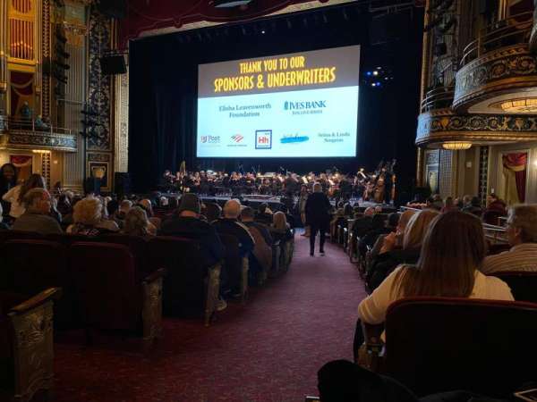 Palace Theater, Waterbury, section: Lower Orchestra 1E, row: R, seat: 2
