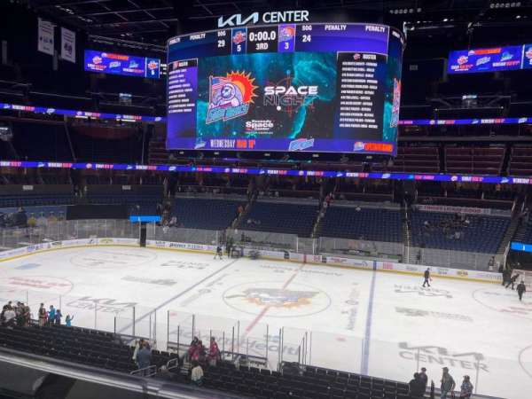 Kia Center, section: Club C, row: 1, seat: 5