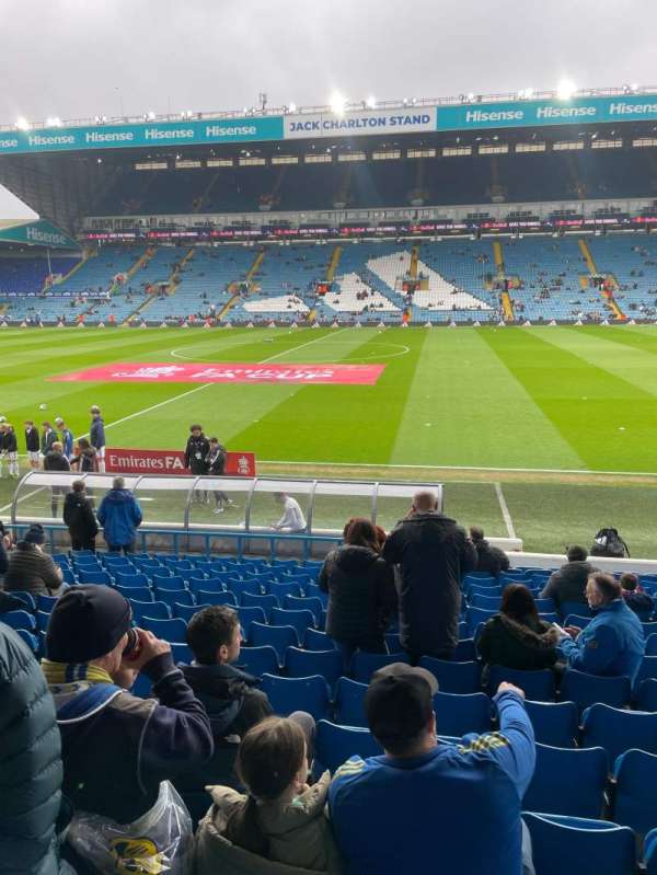 Elland Road, section: C18, row: RR, seat: 90