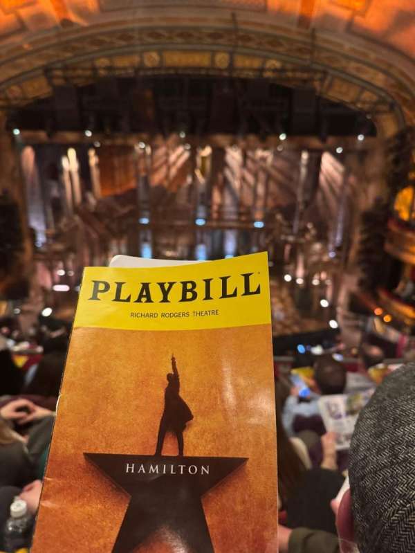 Richard Rodgers Theatre, section: Front Mezzanine C, row: E, seat: 103