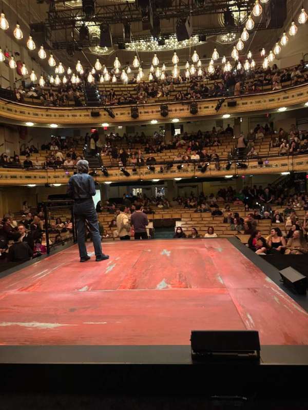 Hudson Theatre, section: Stage, row: AA, seat: 103
