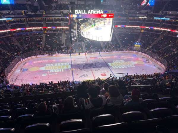 Ball Arena, section: 304, row: 12, seat: 7