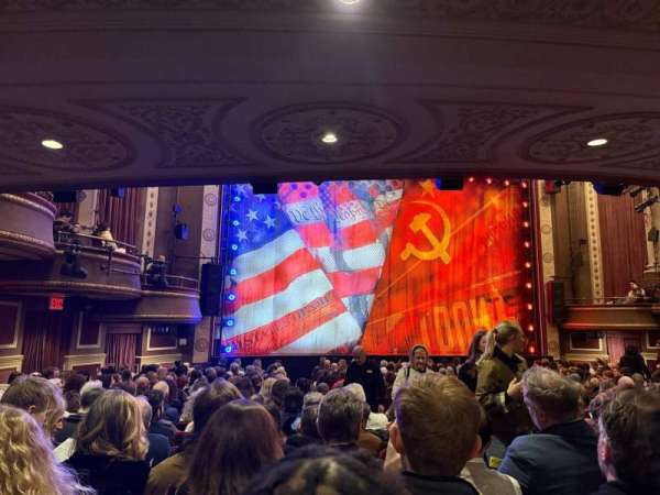 Imperial Theatre, section: Orchestra L, row: Q, seat: 7