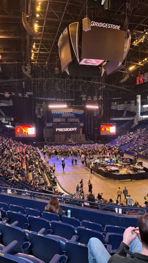 Bridgestone Arena, section: 119, row: N, seat: 4