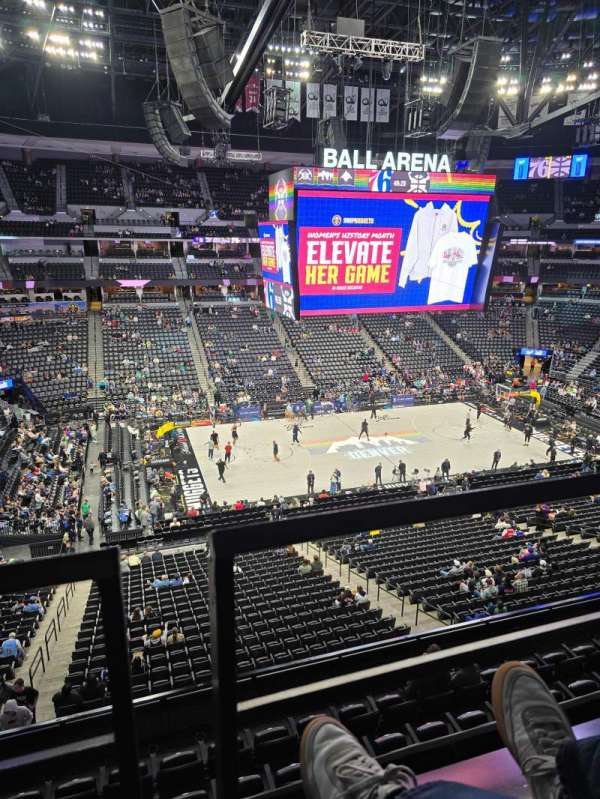 Ball Arena, section: 345, row: 1, seat: 16